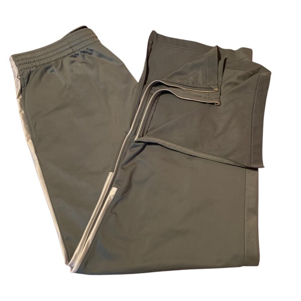 Vintage Nike Men’s Gray Basketball Pants Zip Sides Nike‎ Swoosh 2XL